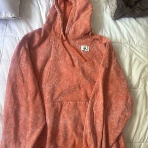 Jordan unisex tie dye peach hoodie